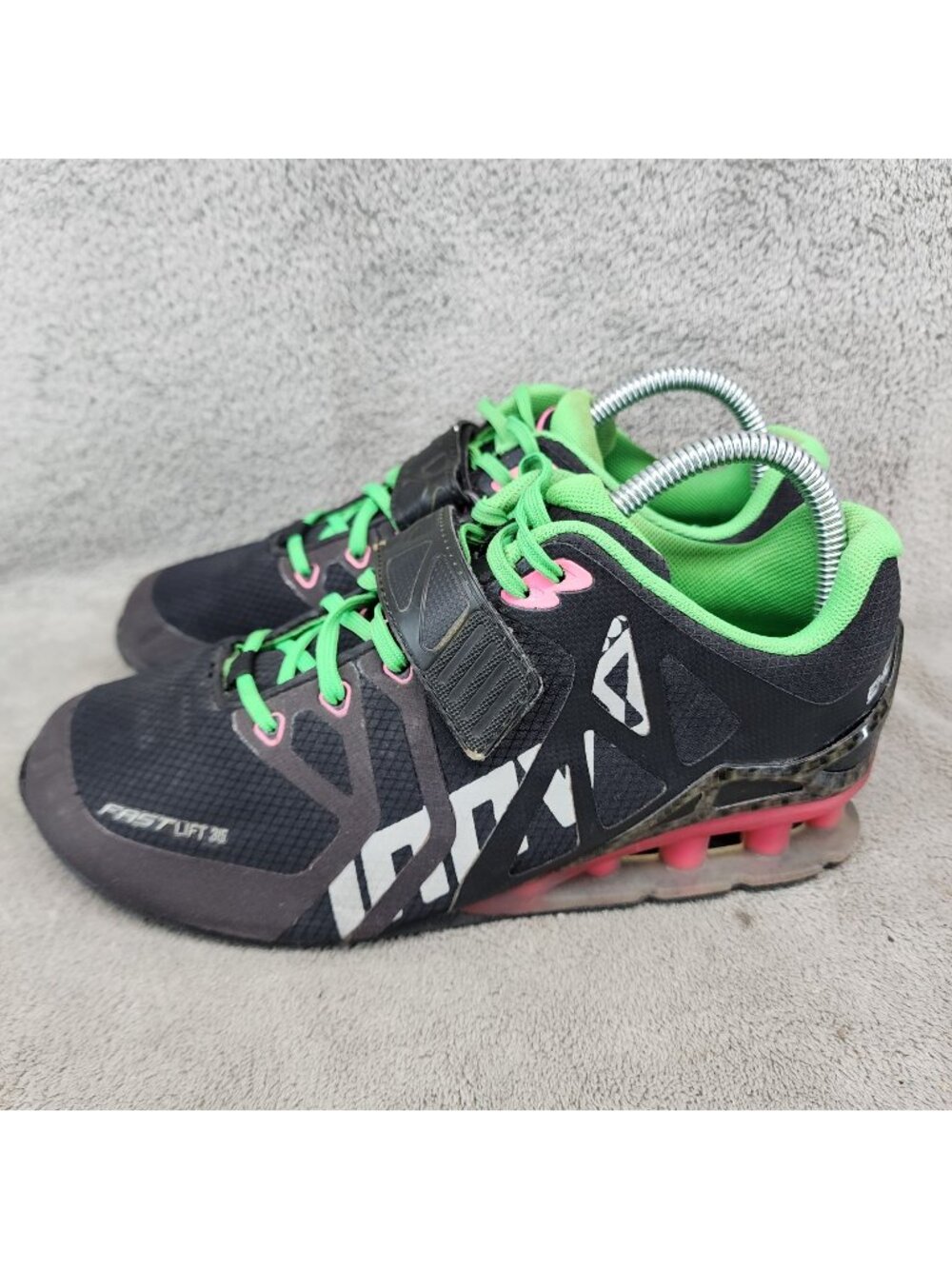 Inov 8 Shoes Mens 7.5 Womens 9 Fastlift 315 Black Sneaker *Read*